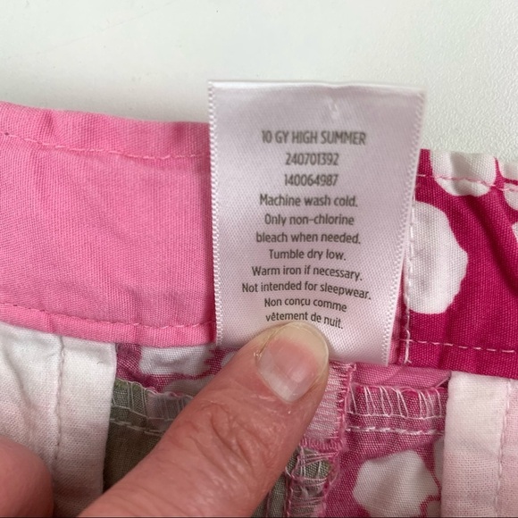 GYMBOREE Pink Floral Patchwork Shorts size 7 - Picture 4 of 6